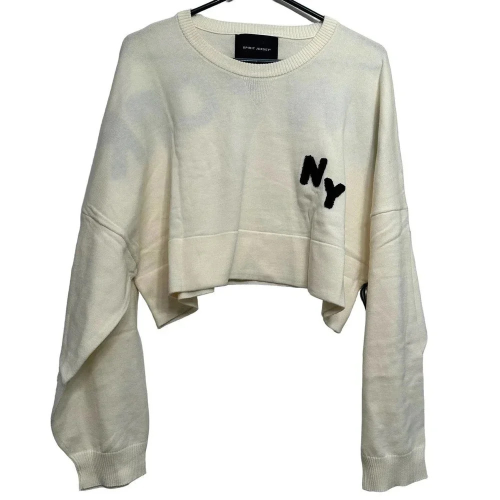 Spirit Jersey NWT’s cropped New York sweatshirt. Size XXL